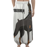 Doberman Pinscher Print Lantern Pants