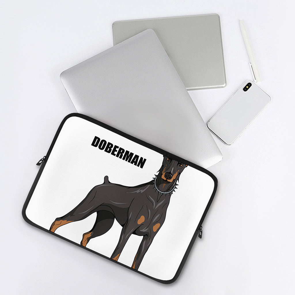 Doberman Pinscher Print Laptop Sleeve