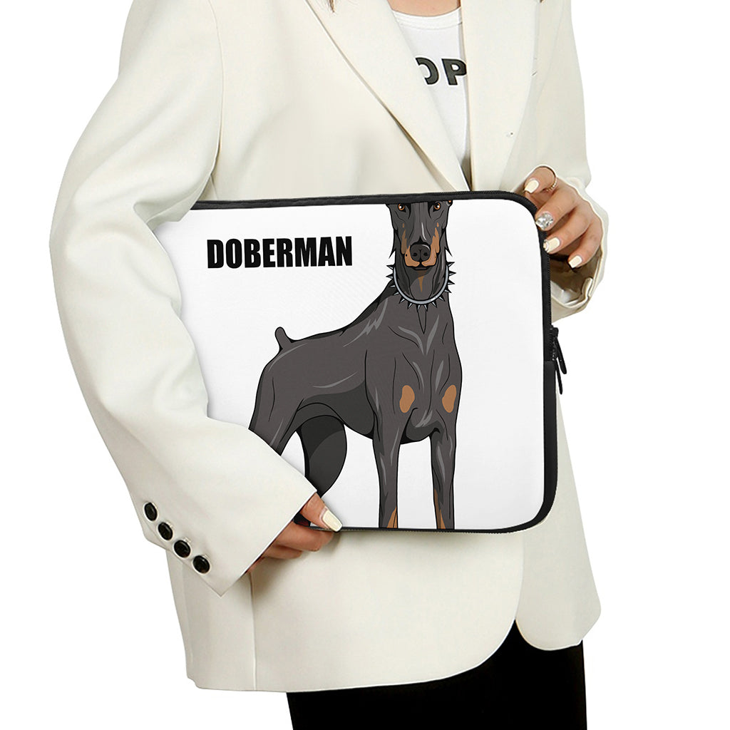 Doberman Pinscher Print Laptop Sleeve
