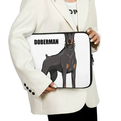 Doberman Pinscher Print Laptop Sleeve