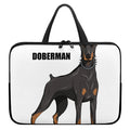 Doberman Pinscher Print Laptop Sleeve With Handle