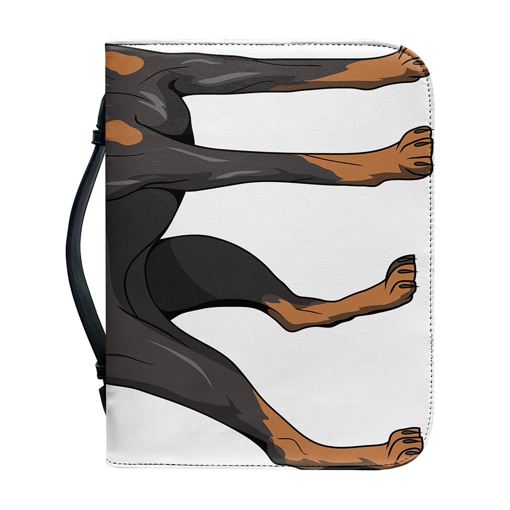 Doberman Pinscher Print Leather Bible Cover