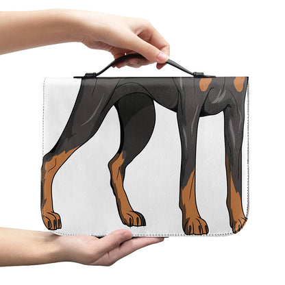 Doberman Pinscher Print Leather Bible Cover