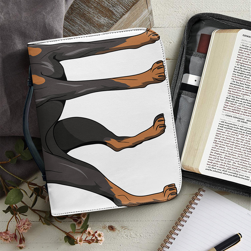 Doberman Pinscher Print Leather Bible Cover