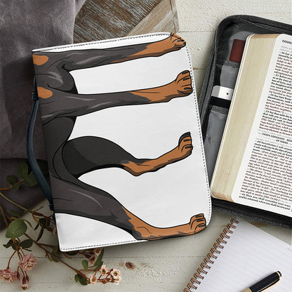 Doberman Pinscher Print Leather Bible Cover