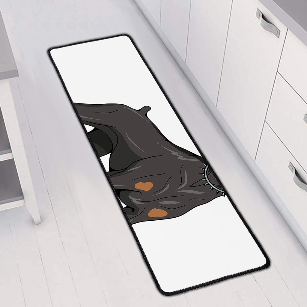 Doberman Pinscher Print Long Kitchen Mat