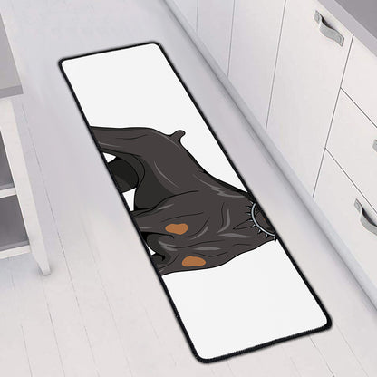 Doberman Pinscher Print Long Kitchen Mat