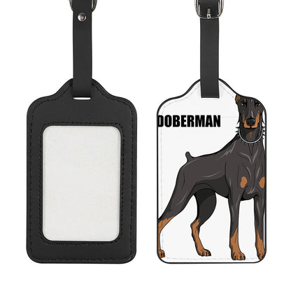 Doberman Pinscher Print Luggage Tag