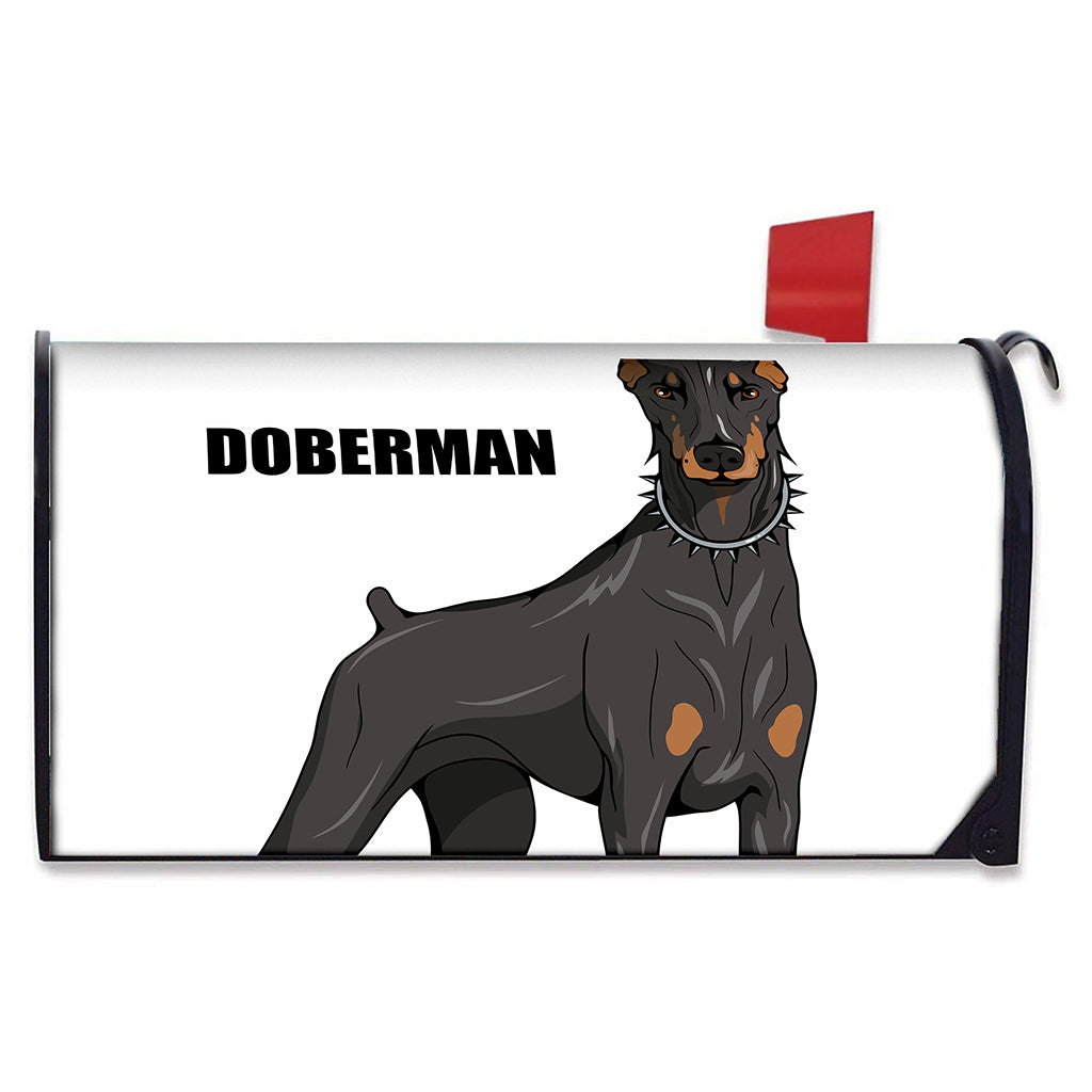 Doberman Pinscher Print Mailbox Cover
