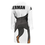 Doberman Pinscher Print Men's Bathrobe