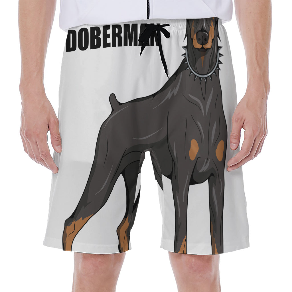 Doberman Pinscher Print Men's Beach Shorts