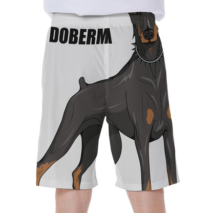 Doberman Pinscher Print Men's Beach Shorts