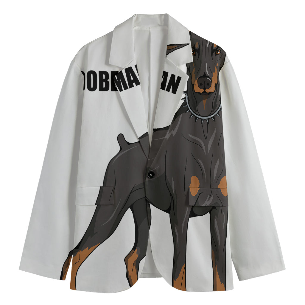 Doberman Pinscher Print Men's Blazer