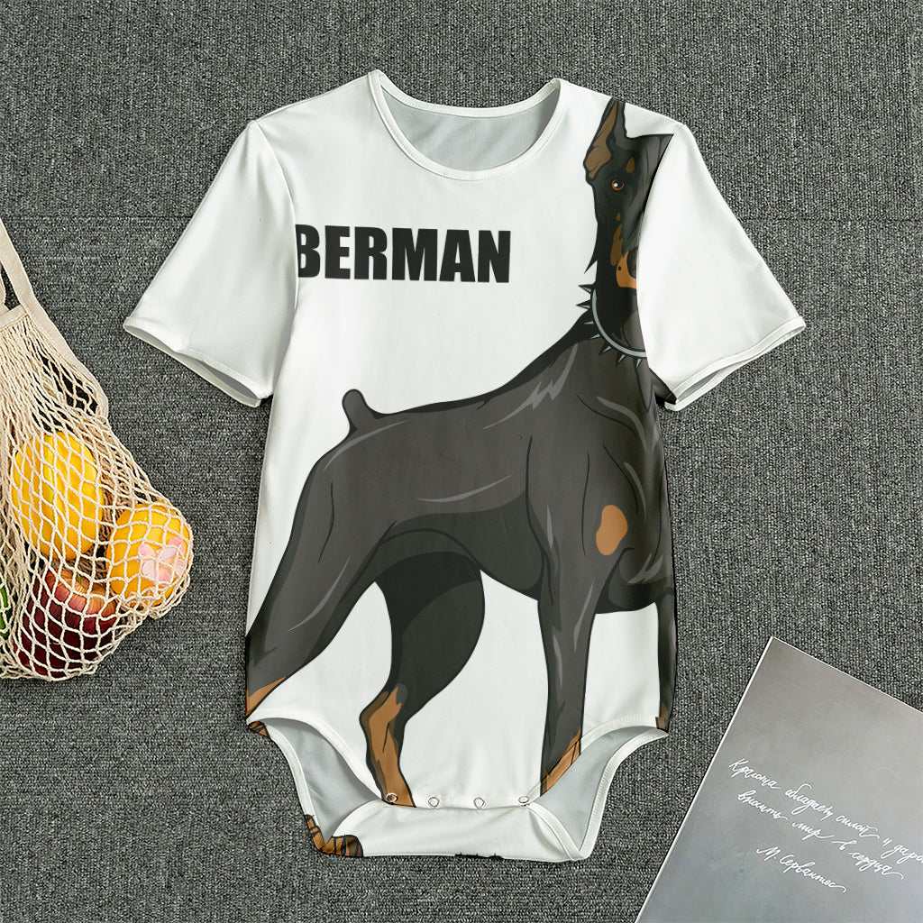 Doberman Pinscher Print Men's Bodysuit