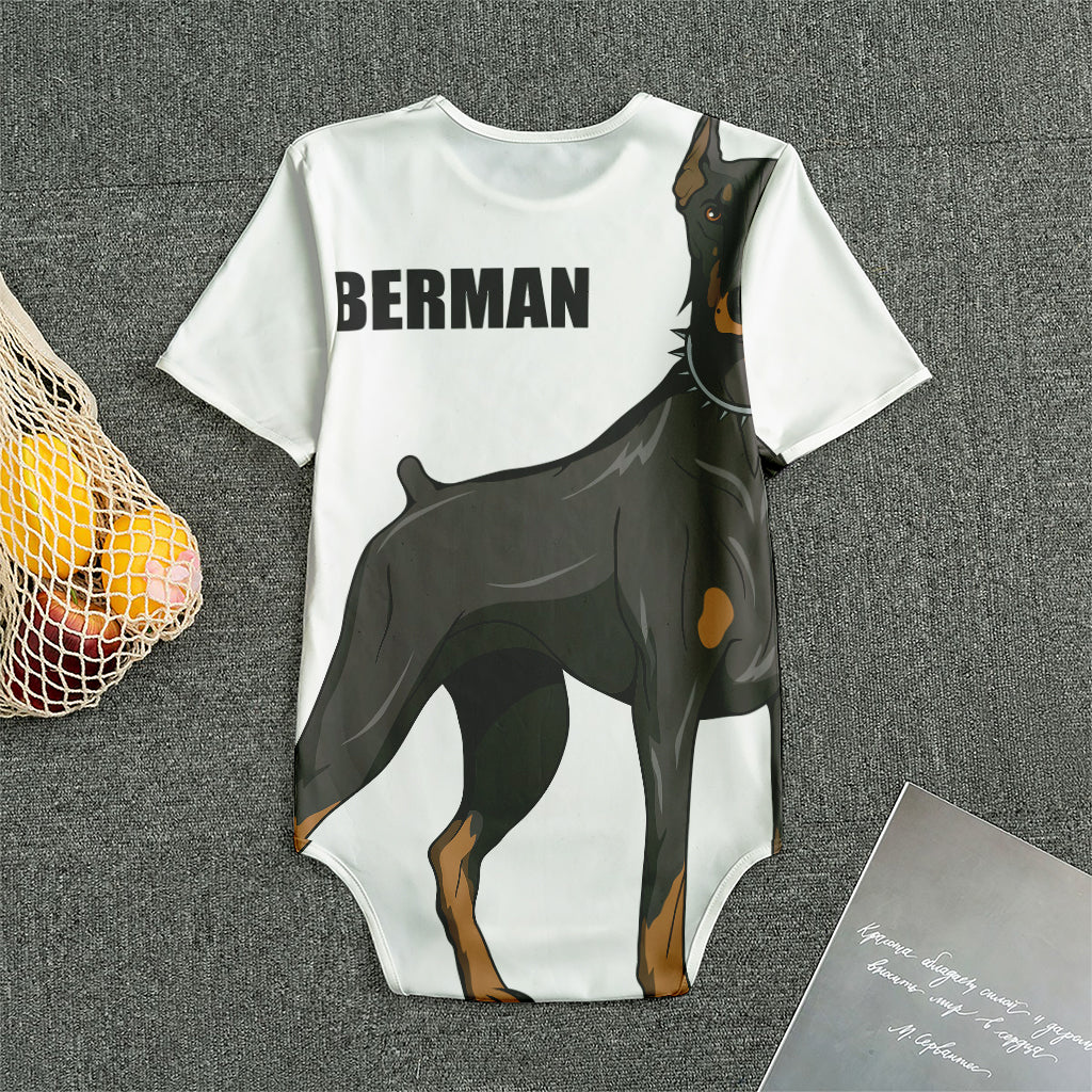 Doberman Pinscher Print Men's Bodysuit
