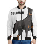 Doberman Pinscher Print Men's Bomber Jacket