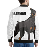 Doberman Pinscher Print Men's Bomber Jacket
