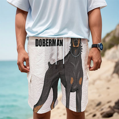 Doberman Pinscher Print Men's Cargo Shorts