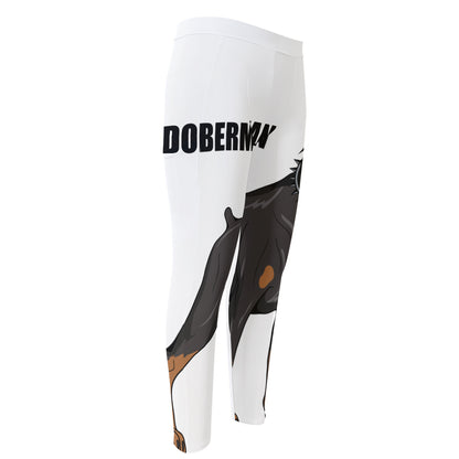 Doberman Pinscher Print Men's Compression Pants