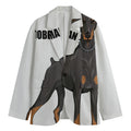 Doberman Pinscher Print Men's Cotton Blazer