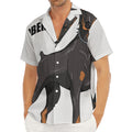 Doberman Pinscher Print Men's Deep V-Neck Shirt