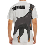 Doberman Pinscher Print Men's Deep V-Neck Shirt