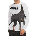 Doberman Pinscher Print Men's Long Sleeve Rash Guard