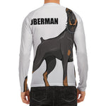 Doberman Pinscher Print Men's Long Sleeve Rash Guard