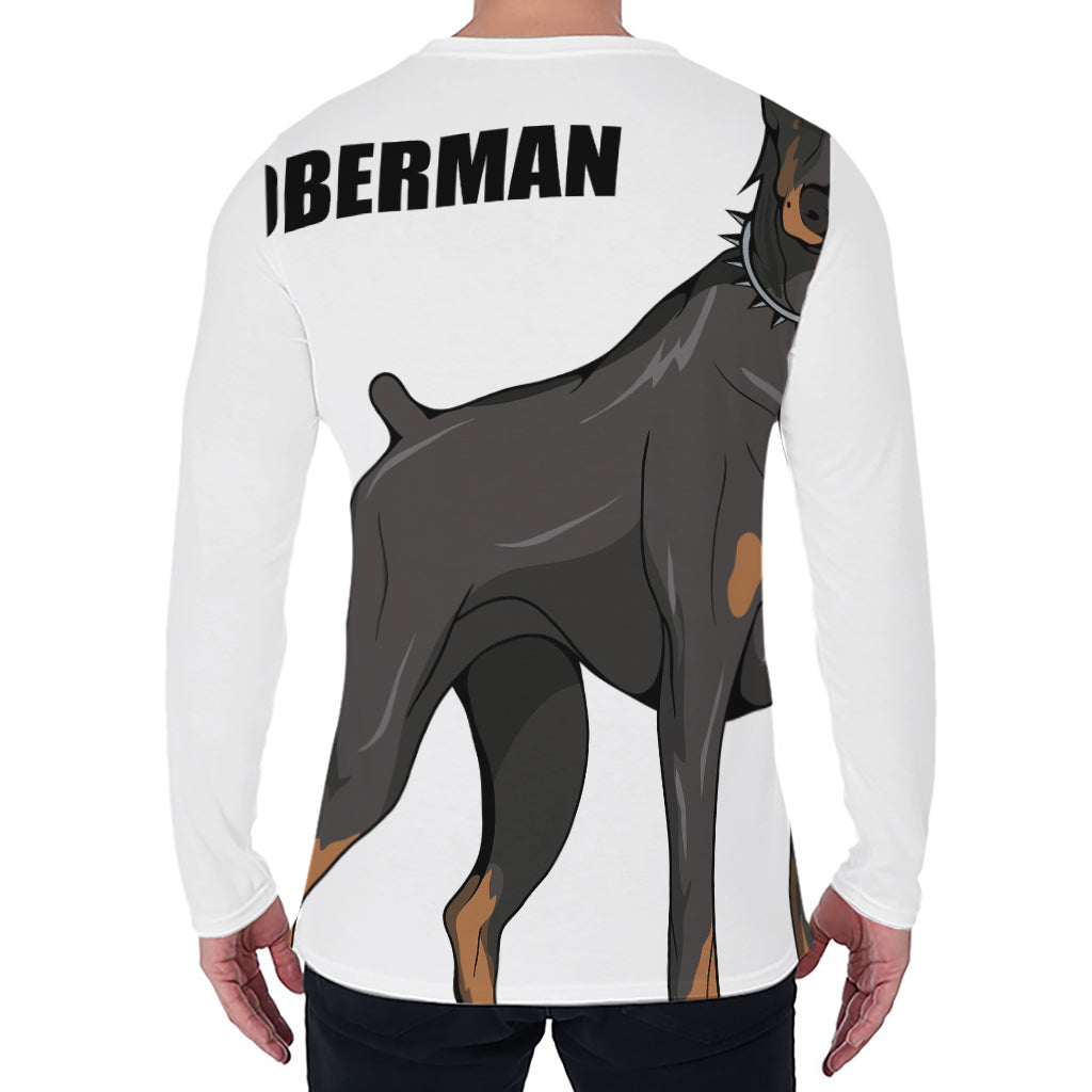Doberman Pinscher Print Men's Long Sleeve T-Shirt