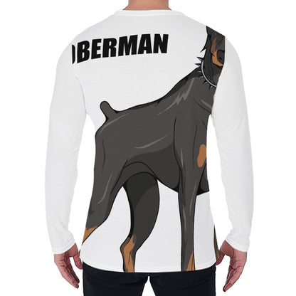 Doberman Pinscher Print Men's Long Sleeve T-Shirt