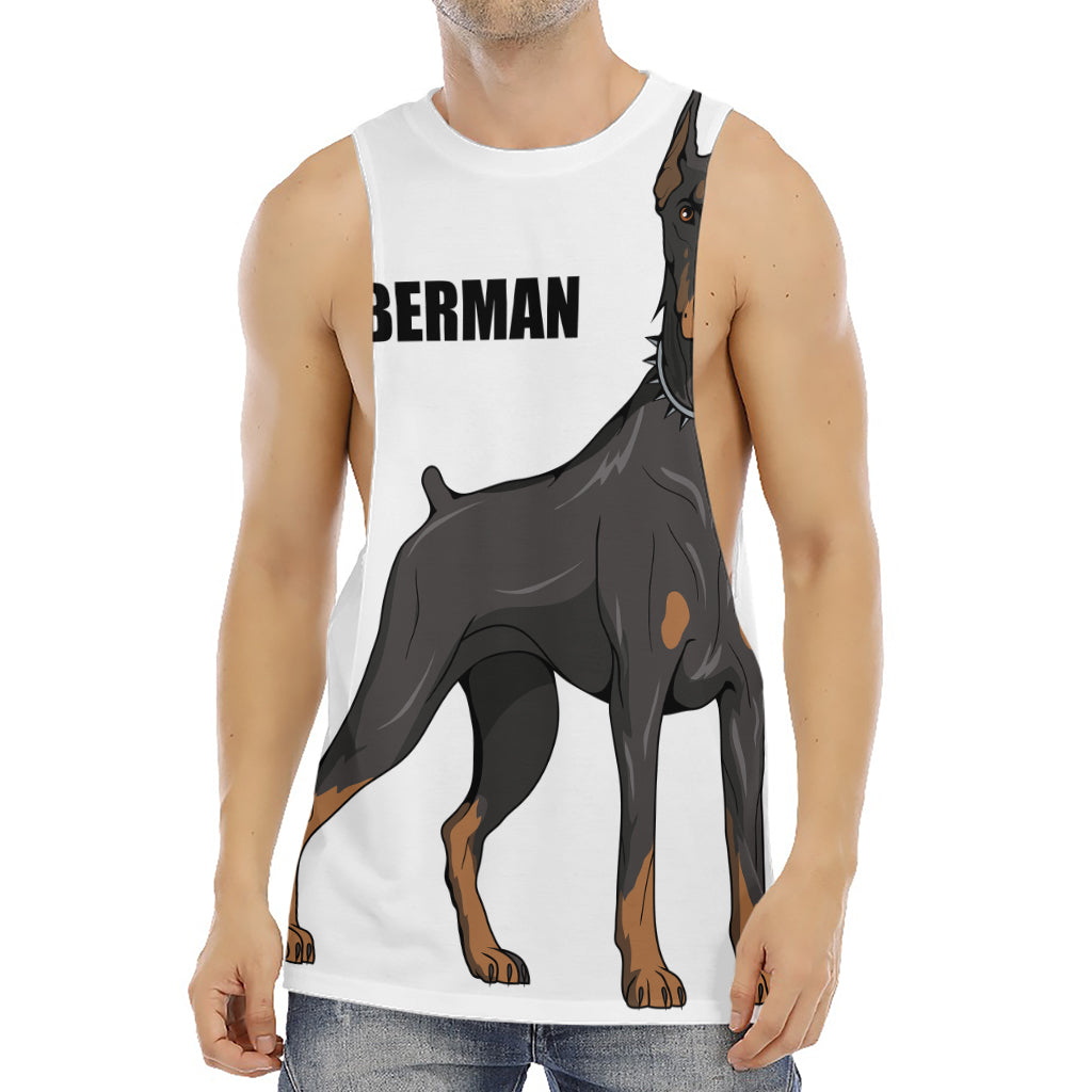 Doberman Pinscher Print Men's Muscle Tank Top