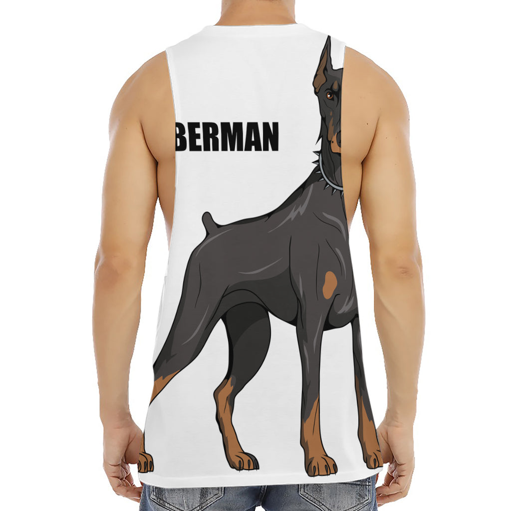 Doberman Pinscher Print Men's Muscle Tank Top