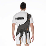 Doberman Pinscher Print Men's Rompers