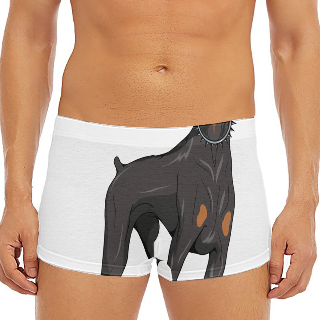 Doberman Pinscher Print Men's Short Boxer Briefs