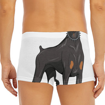 Doberman Pinscher Print Men's Short Boxer Briefs