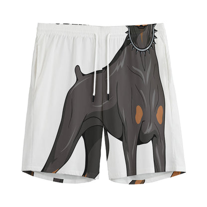 Doberman Pinscher Print Men's Sports Shorts