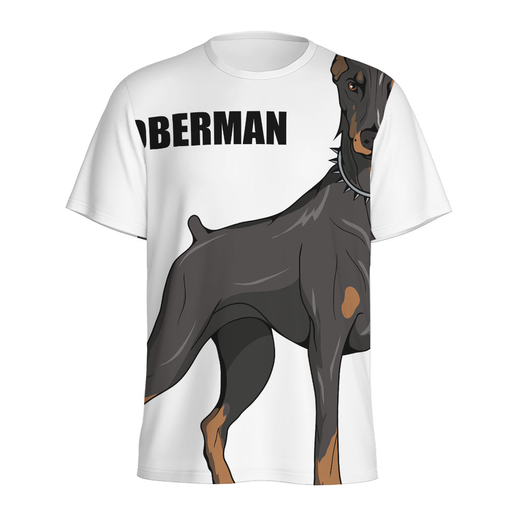 Doberman Pinscher Print Men's Sports T-Shirt