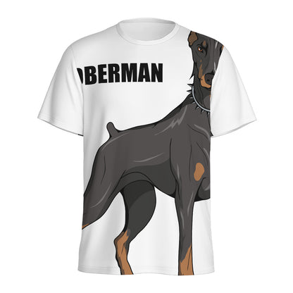 Doberman Pinscher Print Men's Sports T-Shirt