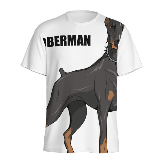 Doberman Pinscher Print Men's Sports T-Shirt