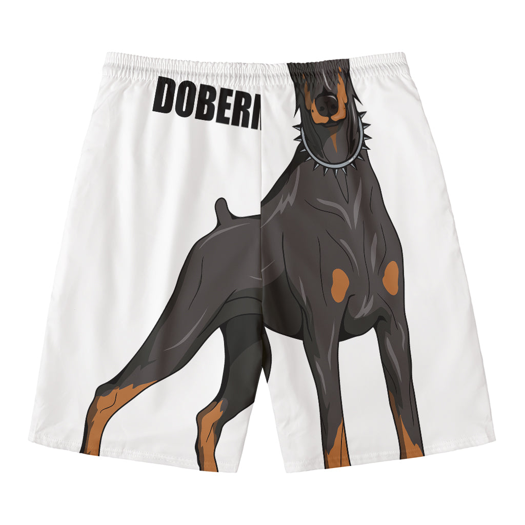 Doberman Pinscher Print Men's Swim Trunks