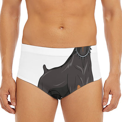 Doberman Pinscher Print Men's Triangle Swim Briefs