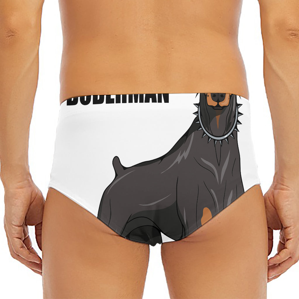 Doberman Pinscher Print Men's Triangle Swim Briefs