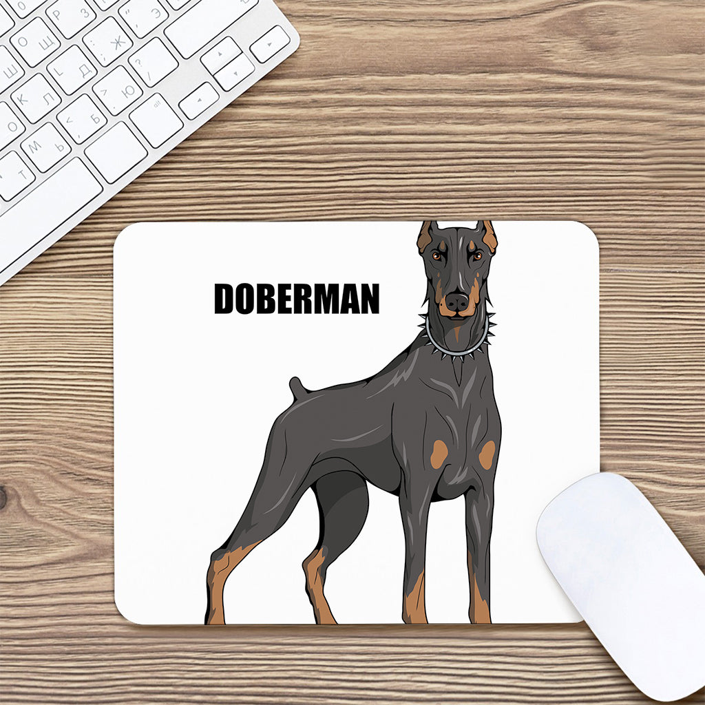 Doberman Pinscher Print Mouse Pad