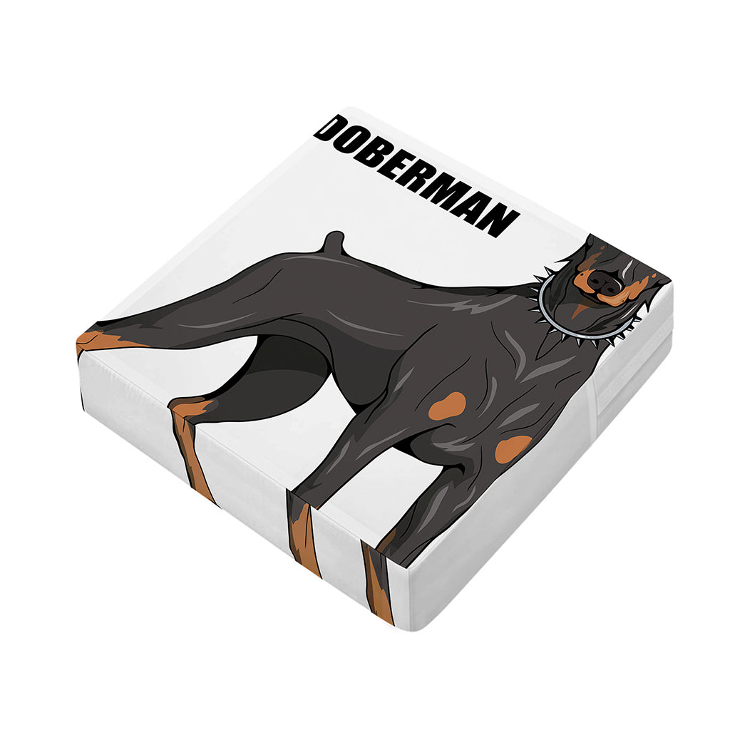 Doberman Pinscher Print Outdoor Seat Cushion Cover
