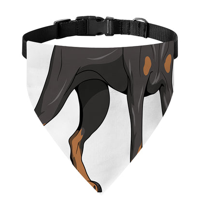 Doberman Pinscher Print Over The Collar Dog Bandana