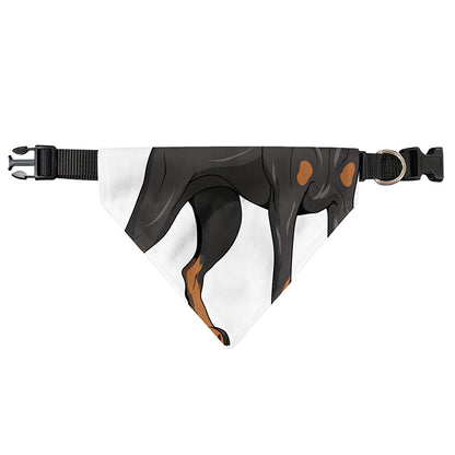 Doberman Pinscher Print Over The Collar Dog Bandana