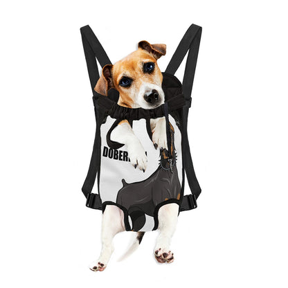 Doberman Pinscher Print Pet Carrier Backpack