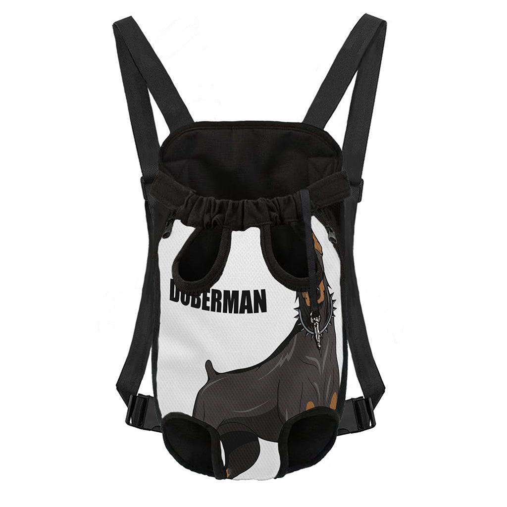 Doberman Pinscher Print Pet Carrier Backpack