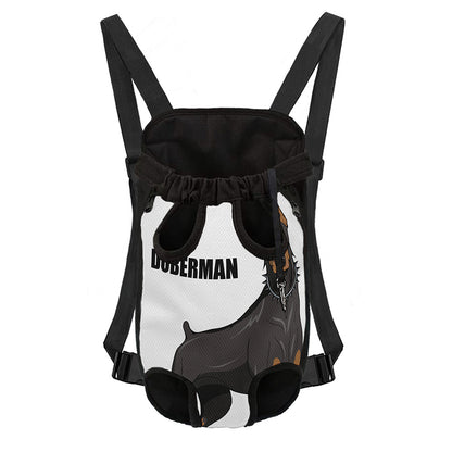 Doberman Pinscher Print Pet Carrier Backpack