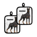 Doberman Pinscher Print Pot Holders